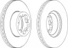 Диск тормозной FERODO DDF1555 (фото 2)