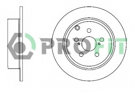Диск гальмівний PROFIT 5010-1406