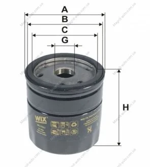 Фільтр оливи Audi A1 (8X); Skoda Fabia III; VW Polo V WIX FILTERS WL7521