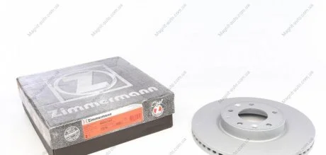 Диск гальмівний, передній, MAZDA 6, 1.8-2.5, 07-13 ZIMMERMANN 370.3083.20