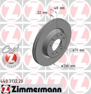 Тормозной диск ZIMMERMANN 440.3132.20 (фото 1)