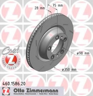 Тормозной диск ZIMMERMANN 460.1586.20 (фото 1)
