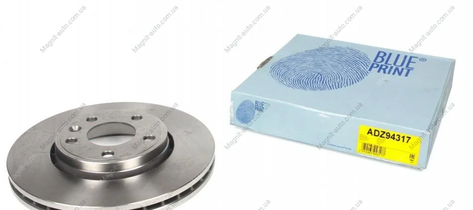 Диск гальмівний BLUE PRINT ADZ94317 (фото 1)