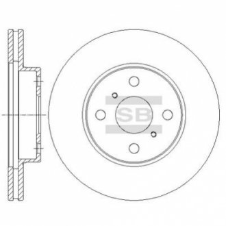 Шт. Гальмiвний диск Hi-Q (SANGSIN) SD4061
