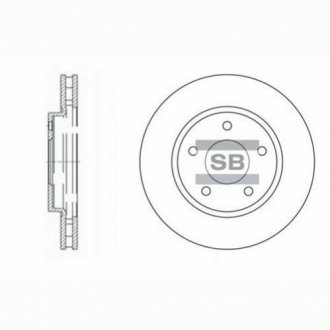 Диск тормозной MITSUBISHI LANCER Saloon(CYZA)-1.5,1.6,1.8,2.0 передн. (SANGSIN) Hi-Q (SANGSIN) SD4315