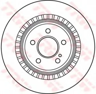 Диск гальмівний MERCEDES W221/C216 "05>> TRW DF4916S