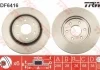 Диск тормозной (1 шт.).) NISSAN Navara/Pathefinder "F D=296mm "05>> TRW DF6416 (фото 1)