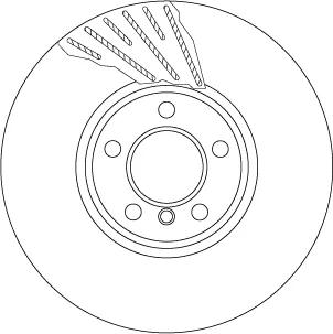 Диск гальмівний BMW 5(F07,F10)/ 7(F01,F02) "FR "D=348mm "08>> TRW DF6612S