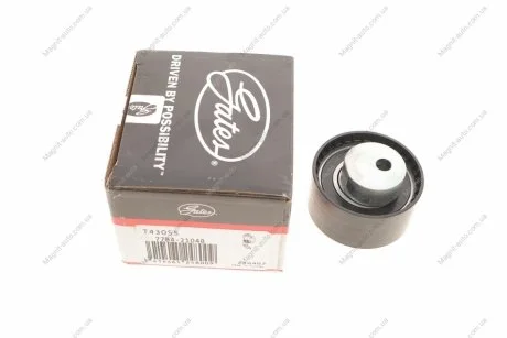 Натягуючий ролик ременя ГРМ GRANDE PUNTO, ALFA ROMEO GIULIETTA, MITO; DODGE DART; FIAT 124 SPIDER, 500, 1.2-1.4LPG 04.97- Gates T43055