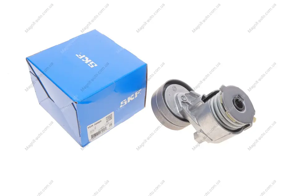 Натягувач ременя NISSAN/OPEL/RENAULT/VOLVO Primastar/Vivaro/Duster/S40 "1,9/2,0L "00>> SKF VKM 36069 (фото 1)