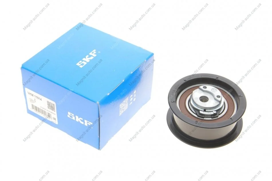 Ролик ременя ГРМ натяжний AUDI/FORD/SEAT/VW A4/A6/Ibiza/Caddy/Golf/Passat/Transporter "1,9L "90>> SKF VKM 11014 (фото 1)