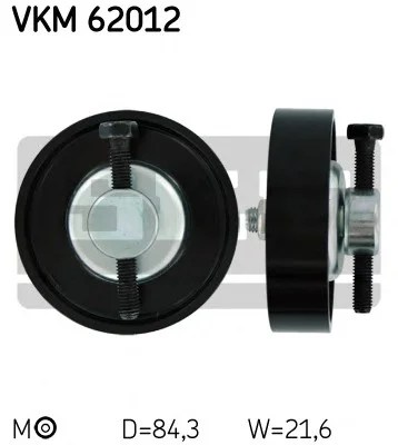 Ролик натяжний NISSAN Micra "1,0/1,2L "03-10 SKF VKM 62012 (фото 1)