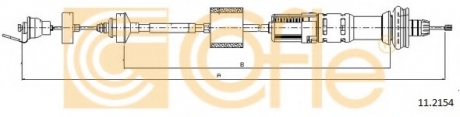 Трос, управление сцеплением COFLE 11.2154 (фото 1)