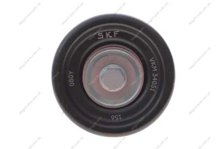 Ролик поліклинового ременя FORD FIESTA V, MAVERICK, MONDEO III, MONDEO IV, TRANSIT FORD USA FUSION 1.8-2.3LPG 10.00- SKF VKM 34051