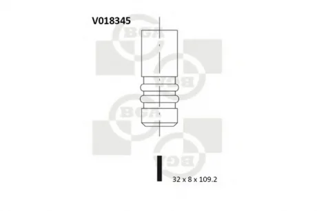 Клапан головки блока цилиндров BGA V018345