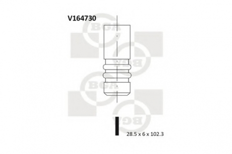 Клапан головки блоку циліндрів BGA V164730