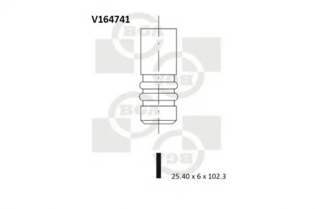 Клапан двигуна BGA V164741