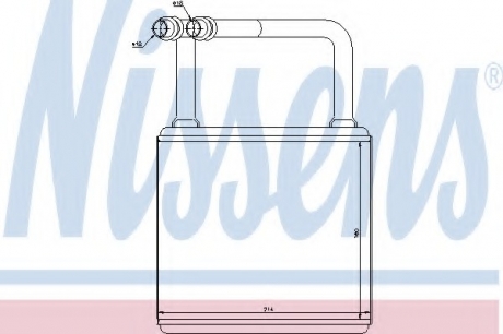 Теплообменник, отопление салона NISSENS 72029 (фото 1)