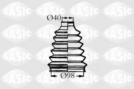 Комплект пылника, приводной вал SASIC 2933023