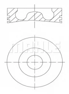 Поршень Mahle AUDI/VW A4,A6,A8,Q7,Phaeton,Touareg 3,0TDI 04- MAHLE / KNECHT 028 16 00