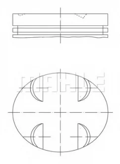 Поршень Mahle MB E,C class (S211,W211,W203,W204) 3,5 05- MAHLE / KNECHT 005 24 01