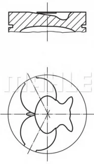 Поршень Mahle MAHLE / KNECHT 0022410
