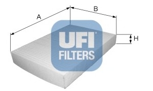 Фильтр, воздух во внутренном пространстве UFI 53.086.00 (фото 1)