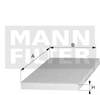 Фильтр, воздух во внутренном пространстве -FILTER MANN CUK2622 (фото 1)