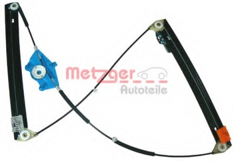 Склопідіймач електричний передній правий (без двигуна) VAG A4/Avant 00-08 METZGER 2160055