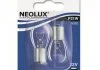 Лампа допоміжн. освітлення Р21W 12V 21W ВА15s(blister 2шт) (вир-во Neolux) NEOLUX N38202B (фото 1)