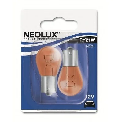 Автолампа Neolux PY21W BAU15s 21 W оранжевая NEOLUX N58102B (фото 1)