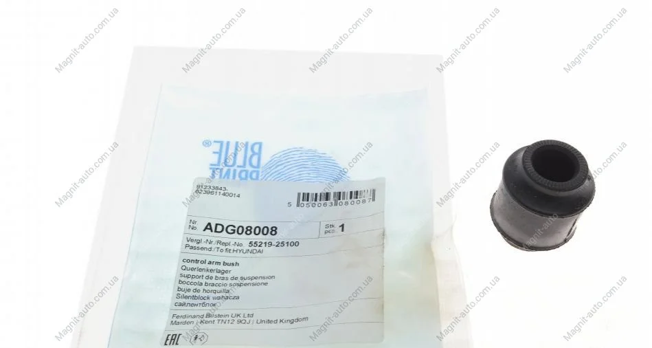 Сайлентблок важеля BLUE PRINT ADG08008 (фото 1)
