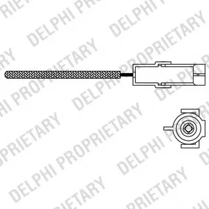 Лямбда-зонд OPEL Astra/Corsa/Kadett/Vectra \'\'1.3-1.8 \'\'85-02 Delphi ES10966-12B1
