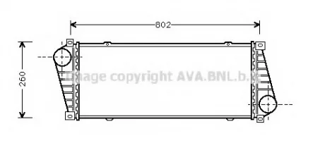 Интеркулер MB SPRINTER 2.9TD 95- (пр-во AVA) AVA COOLING MSA 4217