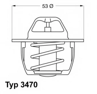 Термостат Mitsubishi Opel Renault Volvo - знято з виробництва - не постачається WAHLER 3470.89D50