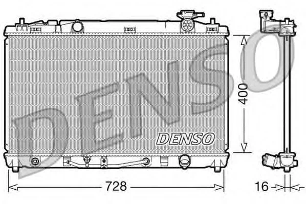 Радіатор охолодження двигуна DENSO DRM50042 (фото 1)