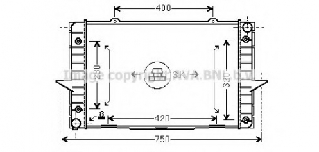 Радiатор AVA COOLING VO 2093