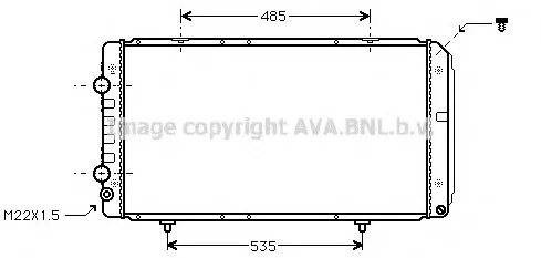 Радiатор AVA COOLING PEA 2146 (фото 1)