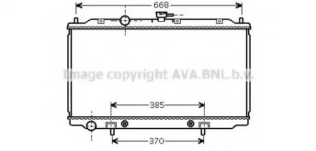 Радіатор охолодження двигуна Nissan Primera (02-08) 1,8i AT, Primera (00-06) 1,8i AT (DNA2218) AVA AVA COOLING DNA 2218