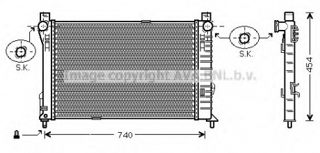 Радiатор AVA COOLING MS 2338