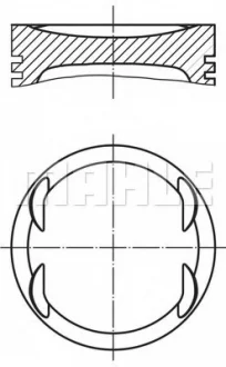 Поршень Mahle MAHLE / KNECHT 0157600