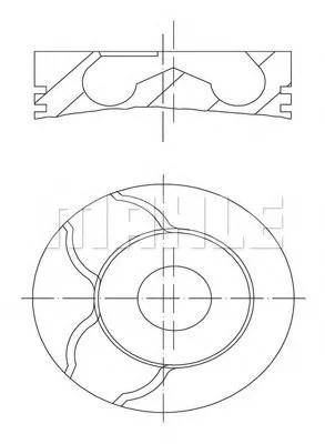 Поршень двигуна MAHLE / KNECHT 0101501 (фото 1)