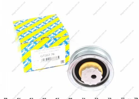 Фото 1 - ролик натяжний AUDI/SEAT/SKODA/VW A1/A3/Q8/Leon III/Octavia III/Golf/Polo "11>> SNR NTN GT357.76 Ролик натяжний AUDI/SEAT/SKODA/VW A1/A3/Q8/Leon III/Octavia III/Golf/Polo "11>> SNR NTN GT357.76 (фото 1)