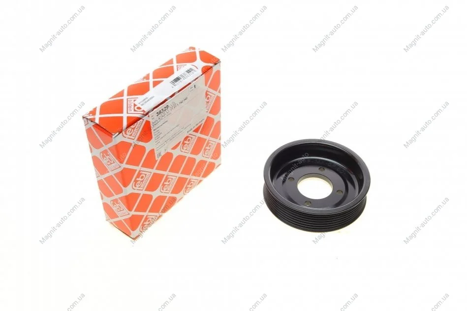 Шкив насоса ГУР BMW/LAND ROVER Range Rover 5 E39/7 E38/ X5 E53/ III 4.4 M62B44 "96-05 FEBI BILSTEIN 38329 (фото 1)
