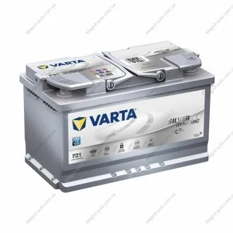 Аккумулятор 80Ah-12v Dynamic AGM (A6) (315х175х190),R,EN800 VARTA 580 901 080