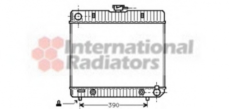 Радиатор охлаждения двигателя MB W123 23/28 AT 76-85 Van Wezel 30002043 (фото 1)