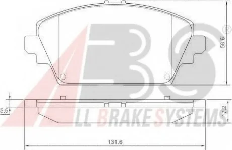 Колодка торм. HONDA/NISSAN ACCORD/PRIMERA передн. (ABS) A.B.S. 37205