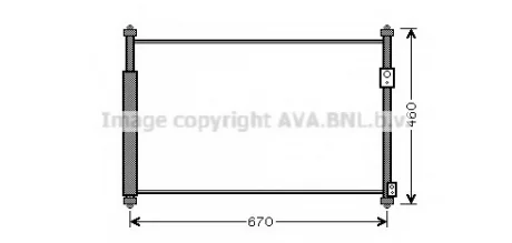 Конденсор кондиционера GR VITARA 16i/19i/19D 05- (AVA) AVA COOLING SZ5108D