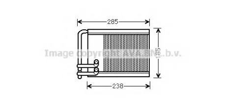 Радиатор отопителя HYUNDAI Sonata V (NF) (пр-во AVA) AVA COOLING HYA6317