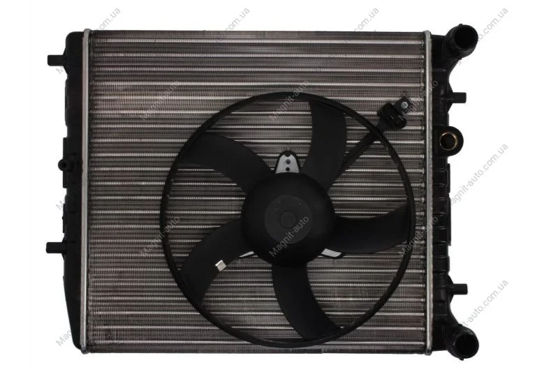 Радіатор охолодження двигуна Skoda Fabia 99-14/Roomster 06-15 (-AC) NISSENS 64103 (фото 1)